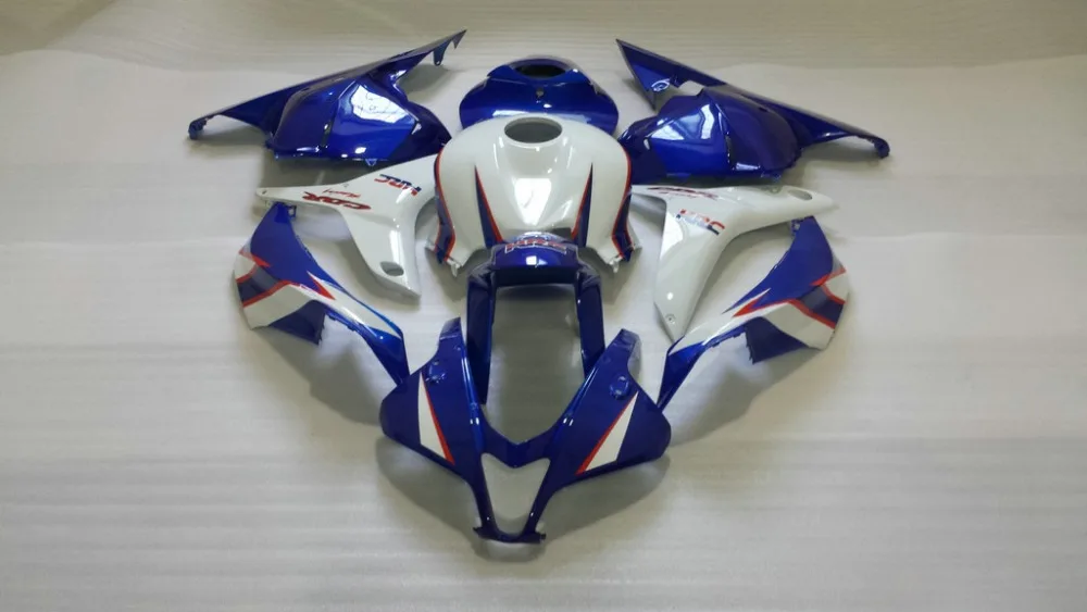 Комплект обтекателей под давлением для CBR600RR 09 10 CBR600 F5 2009 2010 новый белый синий