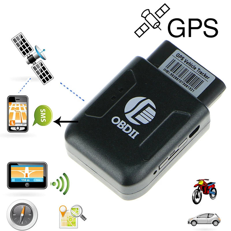 Мини устройство для слежения OBD II GSM GPRS с 16 контактами OBDII ПВХ|GPS-трекеры| |
