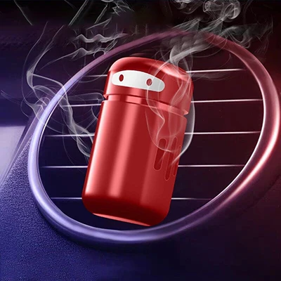 Red Автомобильный Освежитель сплава мини робот на вентиляционное отверстие клип Духи диффузор в автомобиль воздушный клипса кондиционирования магнит диффузор твердые духи - Название цвета: Red