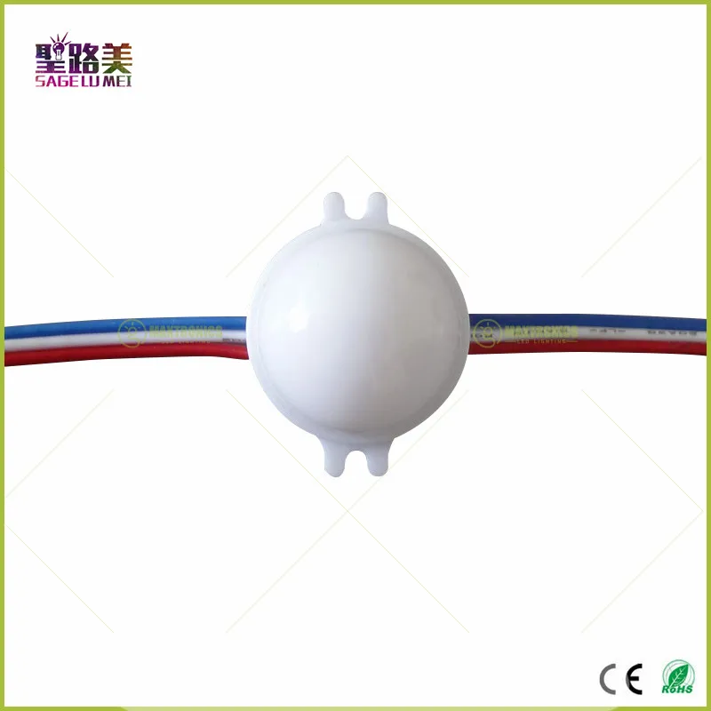 20 шт./лот DC12V WS2811 30 мм диффузный СИД Модуль пикселей полноцветный 3 светодиода 5050