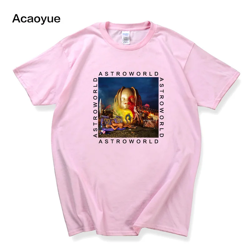 Travis Scott Astroworld Cool Design T-Shirt New Arrival Funny T-shirt Mens and Womens Cotton Printed Plus Size Tops Tee 2XL