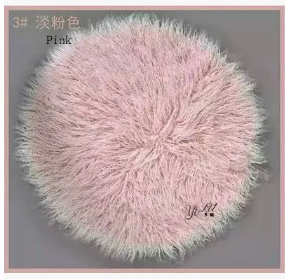 Круглый реквизит для новорожденных из искусственного меха 80*80 см|newborn prop faux fur|basket