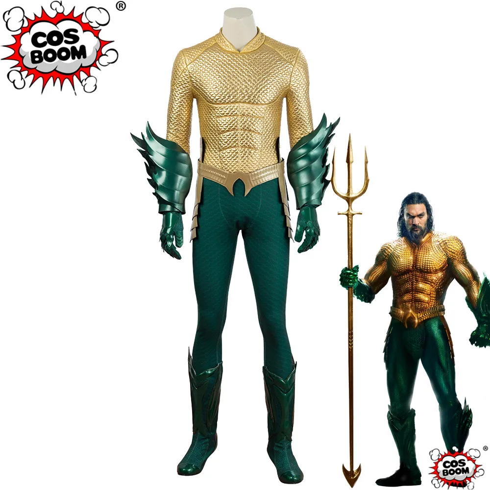 Костюм COSBOOM Aquaman для взрослых мужской Карнавальный костюм супергероя на Хэллоуин