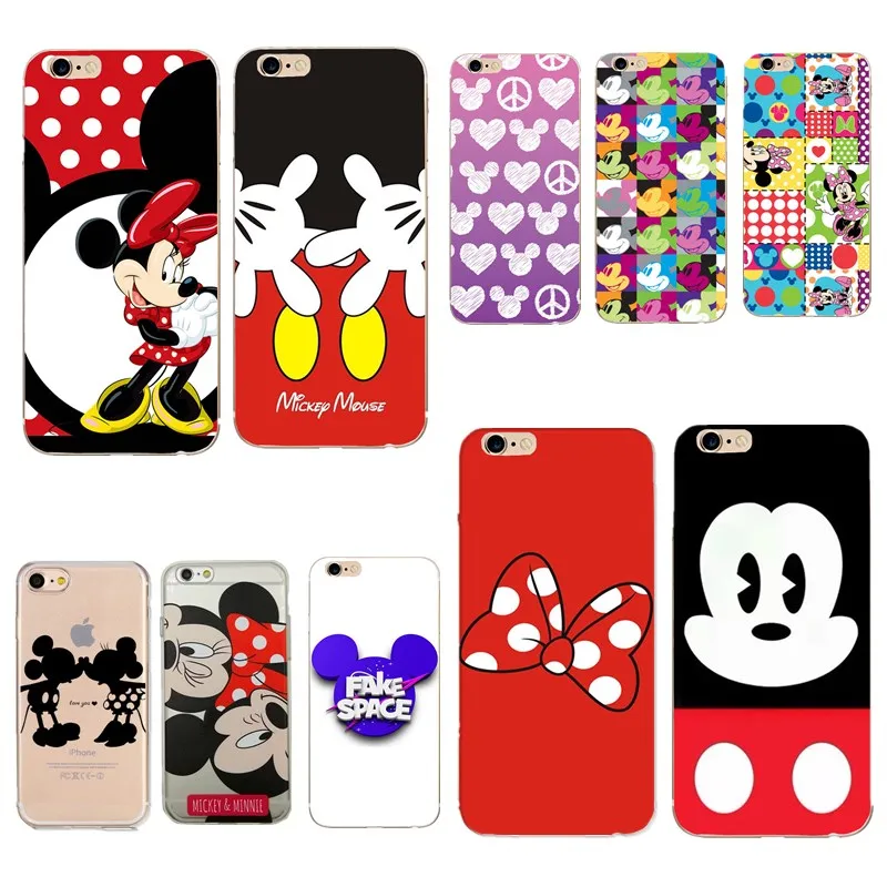 Чехол Микки для iphone 5S 5 s SE 6s 6 7 8 плюс x 10 чехол Минни силиконовый мягкий Apple capinha plus |