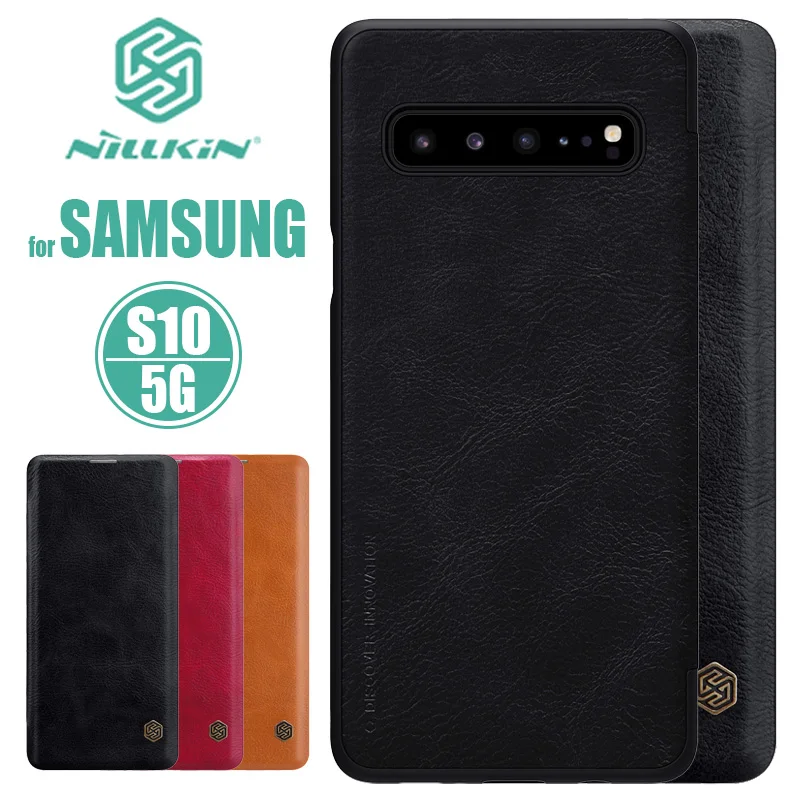 Кожаный чехол-книжка для Samsung Galaxy S10 | Мобильные телефоны и аксессуары