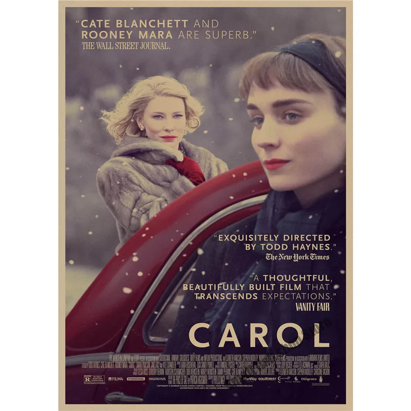 Carol ретро плакат, крафт-бумага, бумага для бара, кафе, домашний Декор, живопись, наклейка на стену