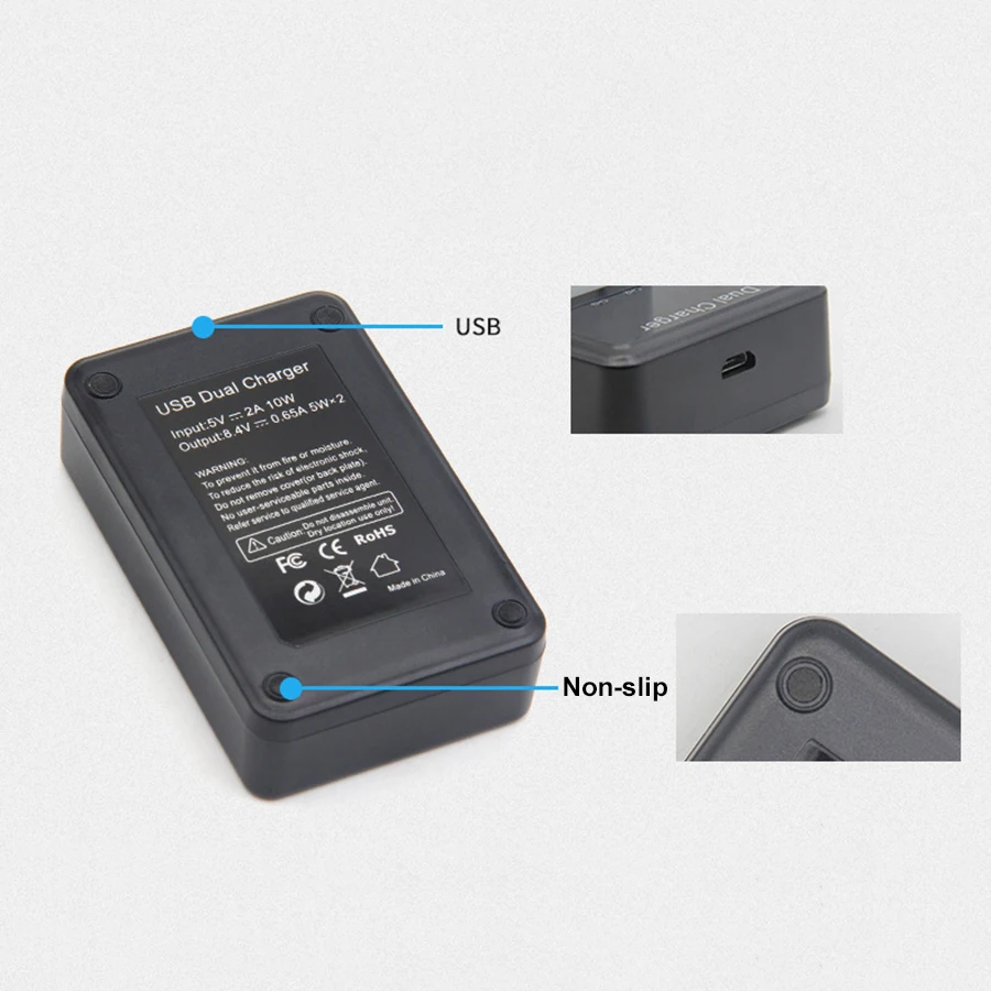 Двойное светодиодный устройство USB SANGER для фотоаппарата Nikon P7800 P7100 D5300 D5200 D3200 D3300