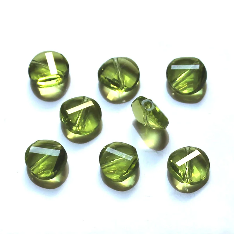 Shangquan Twist Shape AAA Austrian crystal beads 10mm 50pcs Button glass for jewelry making bracelet DIY | Украшения и аксессуары