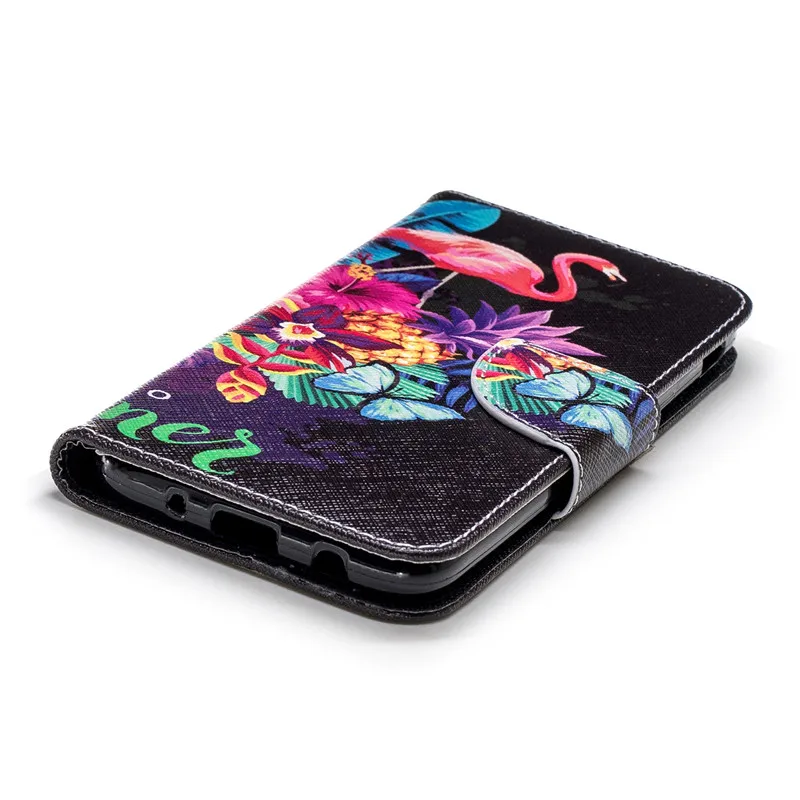 Wekays чехол милый мультфильм Фламинго кожаный для Samsung Galaxy J3 2017 J330 J5 J530 J7 J730