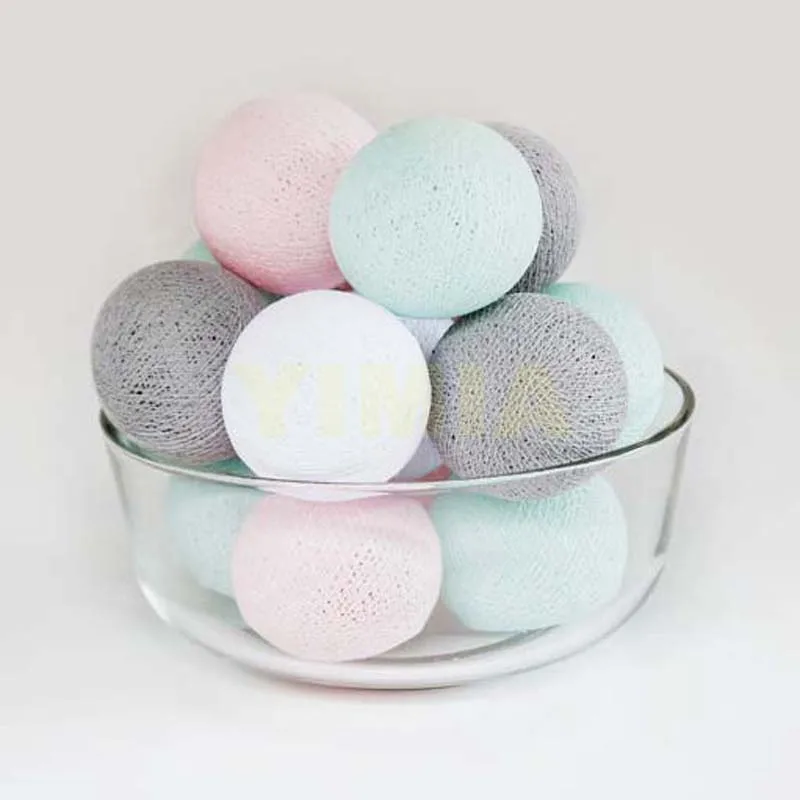 Гирлянда светодиодная с 20 ватными шариками 5 м | Лампы и освещение