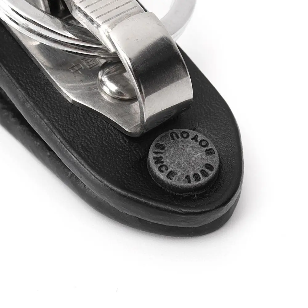 Premium Leather Keychain with Stainless Steel Clip - Detachable Waist Belt Hook, Anti-Lost Key Ring Holder image 6