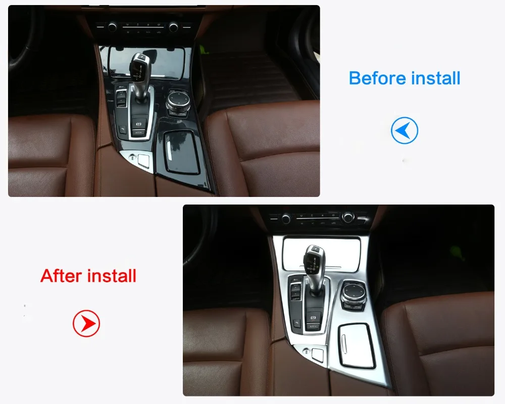 Крышка переключения передач ABS Chrome для центральной консоли BMW 5 Series F10 2014-2017 520li 525li