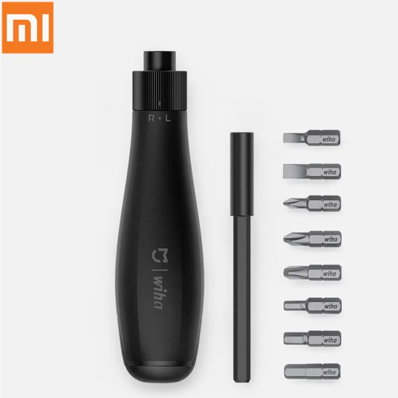Набор отверток Xiaomi mijia Wiha 8 в 1 точные магнитные биты с удлинителем алюминиевая