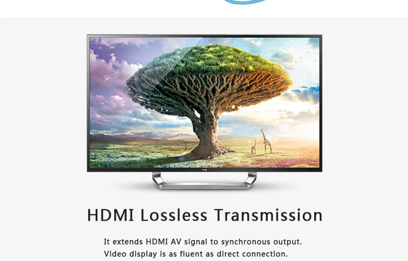 LKV372A HD 1080P HDMI Сетевой удлинитель передает av-сигнал до 50 м с ИК-управлением CAT6 RJ45 сигнальный сетевой Ethernet кабель