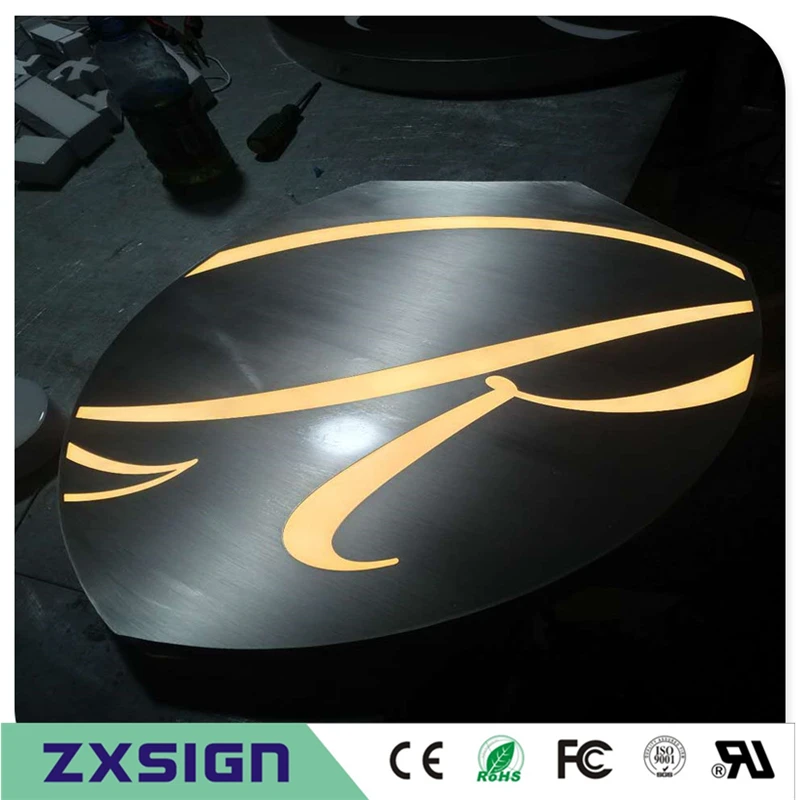 Световая коробка с подсветкой световая из нержавеющей стали для украшения