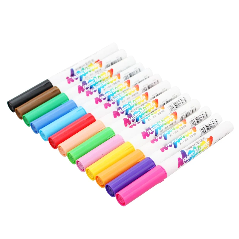 Бианьо 7/13 цветов Ткань футболка Лайнер Маркер водостойкая керамическая DIY