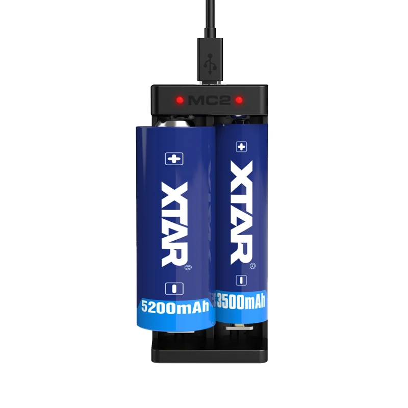 Универсальное зарядное устройство XTAR MC2 Mini USB Li Ion 3 6 В/3 7 в для зарядки