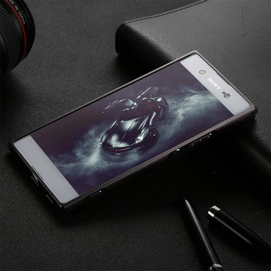 Противоударный чехол для Sony Xperia XA1 Plus Csae алюминиевый корпус с жесткой матовой