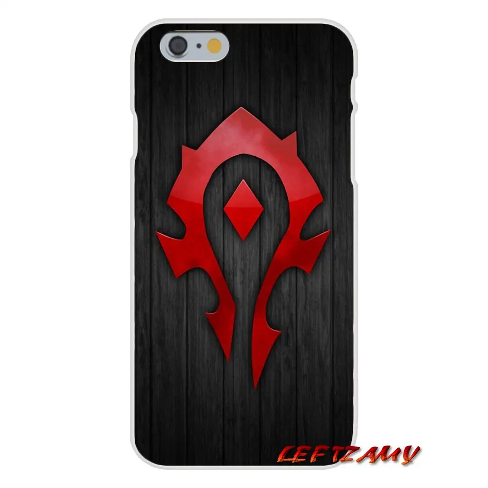 Для iPhone X 4 4s 5 5S 5C SE 6 S 7 8 Plus игра WOW World of Warcraft horde аксессуары чехлы для телефонов |