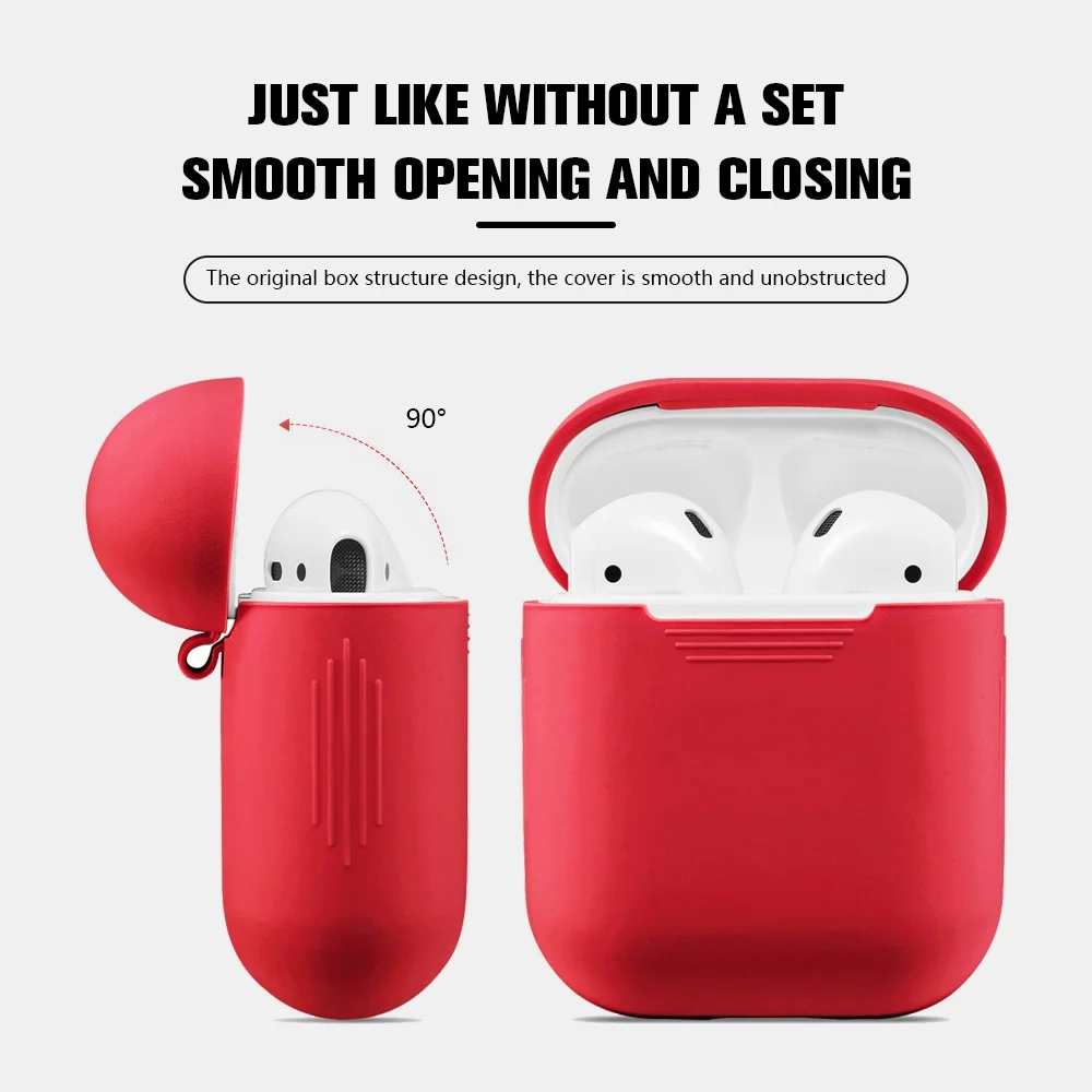 Чехол для Airpods силиконовый мягкий чехол беспроводных наушников Airpod аксессуары Air