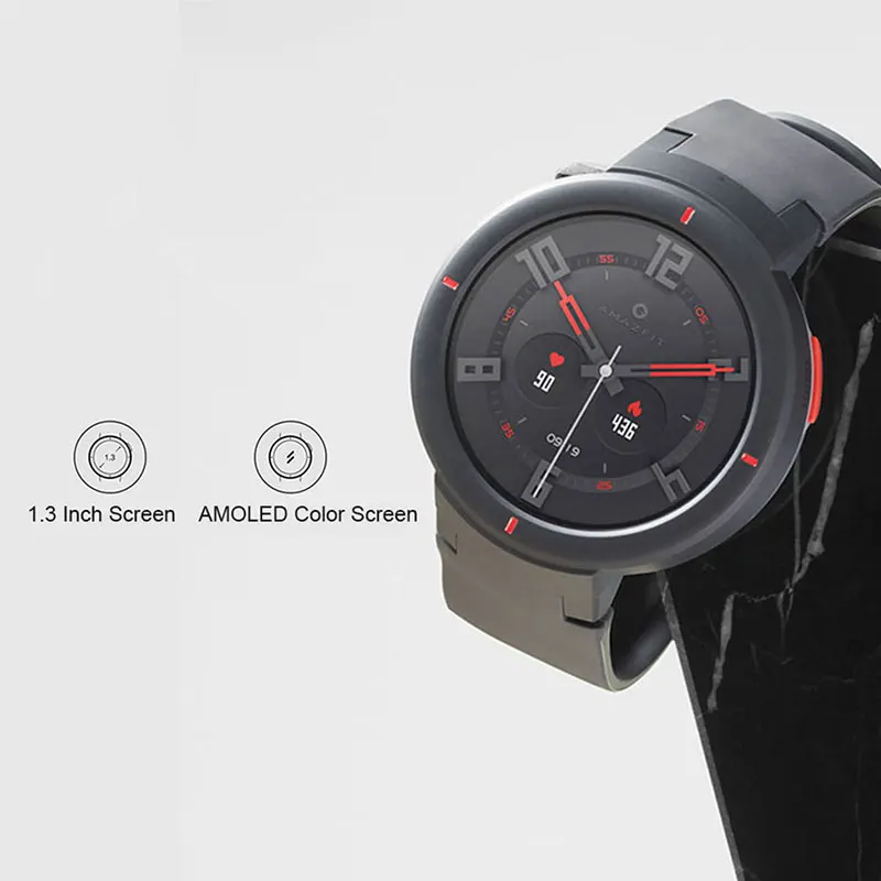 Смарт часы Amazfit Verge английская версия Huami gps умные 1 3 дюймов AMOLED экран HR сенсор