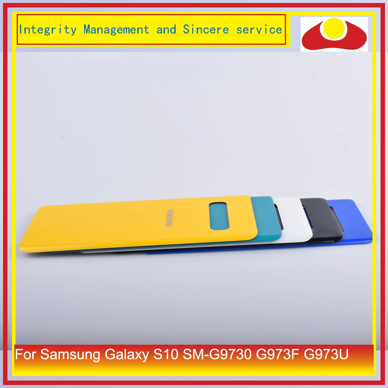 Для samsung Galaxy S10 G973F SM-G973F G973 корпус батарея Дверь Задняя стеклянная крышка чехол S10 Корпус Замена