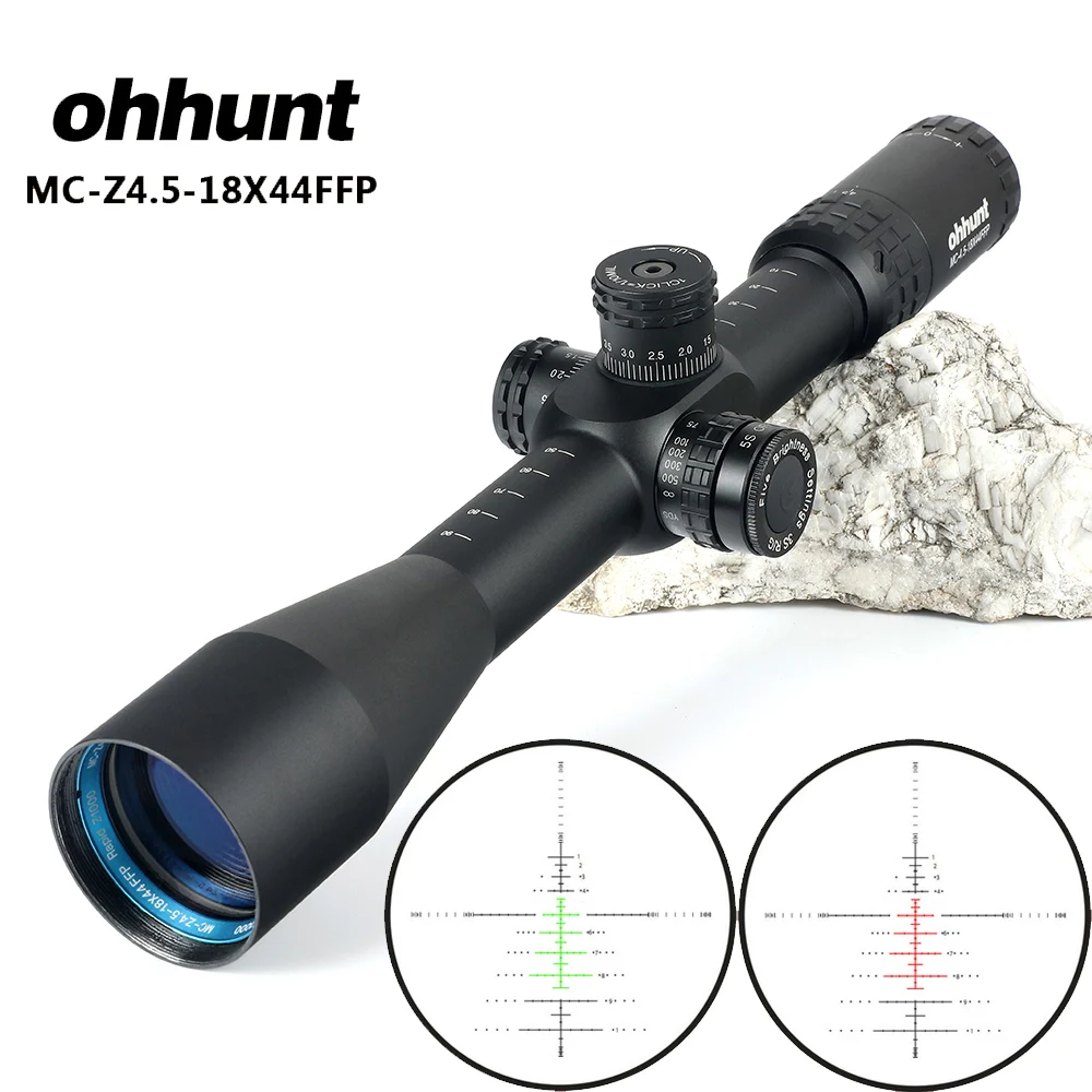 Ohhunt MC Z 4 5 18X44 FFP оптический прицел стекло травление сетка охотничий башмаки замок