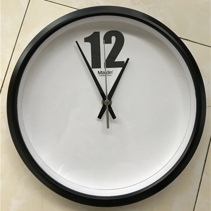 Maidin Classic Simplicity Modern design Digital Wall Clock Silence Quartz Sweep movement Safety for Bedroom Home Decor 30cm12'' | Дом и