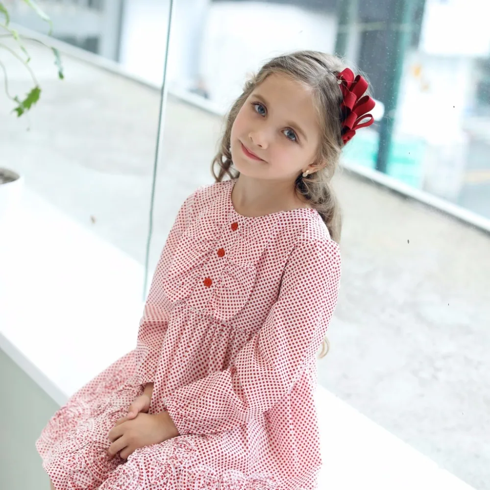 CANDYDOLL/детское осеннее платье для девочек Классические хлопковые платья