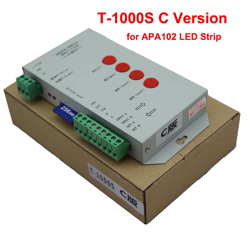 APA102 SD карты светодиодный контроллер APA107 HD107S SK9822(T 1000S C версия) T 1000C DIY пикселей