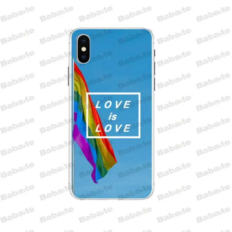 Babaite LGBT Love is love специальное предложение Роскошный чехол для телефона iPhone 5 6 S 6plus 7