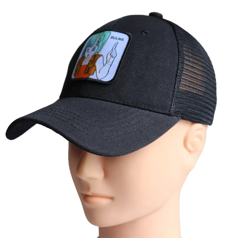 COLOR 2 Новая брендовая бейсбольная кепка Goku Dragon Ball Snapback, Высококачественная хлопковая кепка для мужчин и женщин в стиле хип-хоп, шляпа для папы, сетчатая Кепка, Прямая поставка - Цвет: COLOR 2