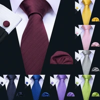 ls 5090 new mens ties handkerchief set 11 colors solid silk ties for men wedding business groom party barry wang 8 5cm neck tie
