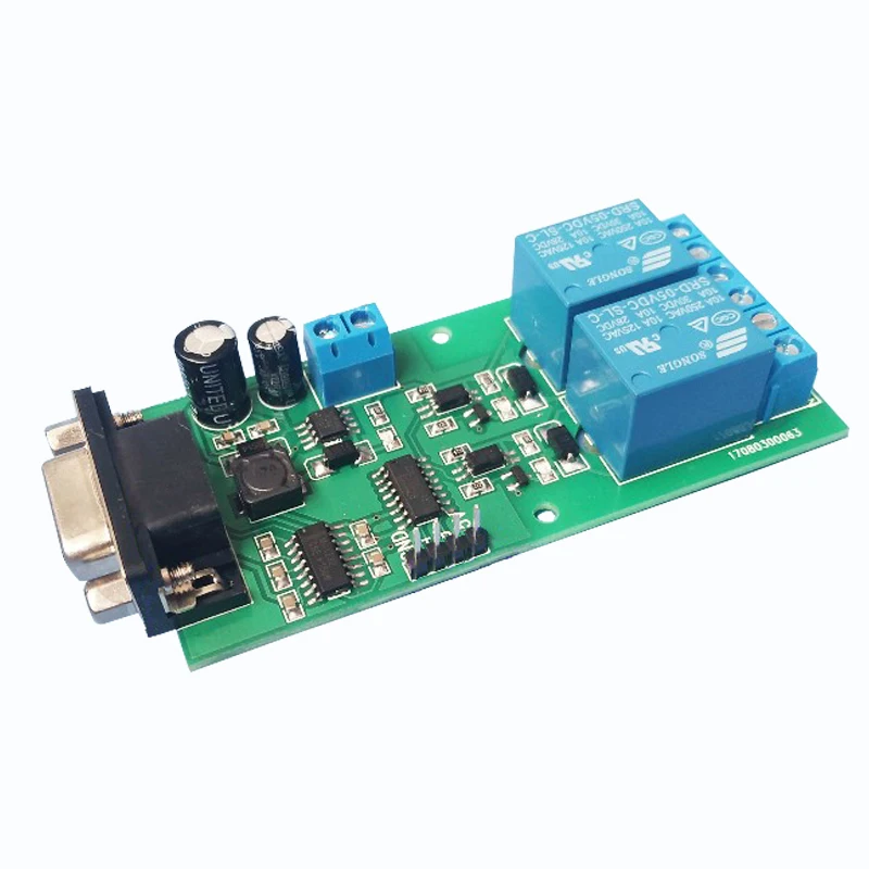 

Single-chip serial communication / dual / two-way relay module / circuit board / computer control switch PLC