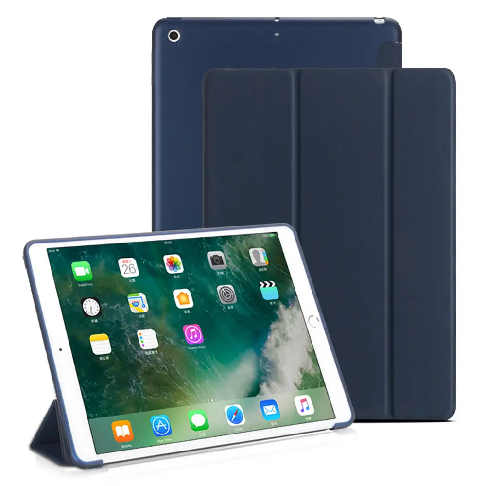 Чехол для iPad 9,7 Мягкий силиконовый чехол смарт-чехол подставка держатель для нового iPad 9,7 чехол A1822 A1954 A1893
