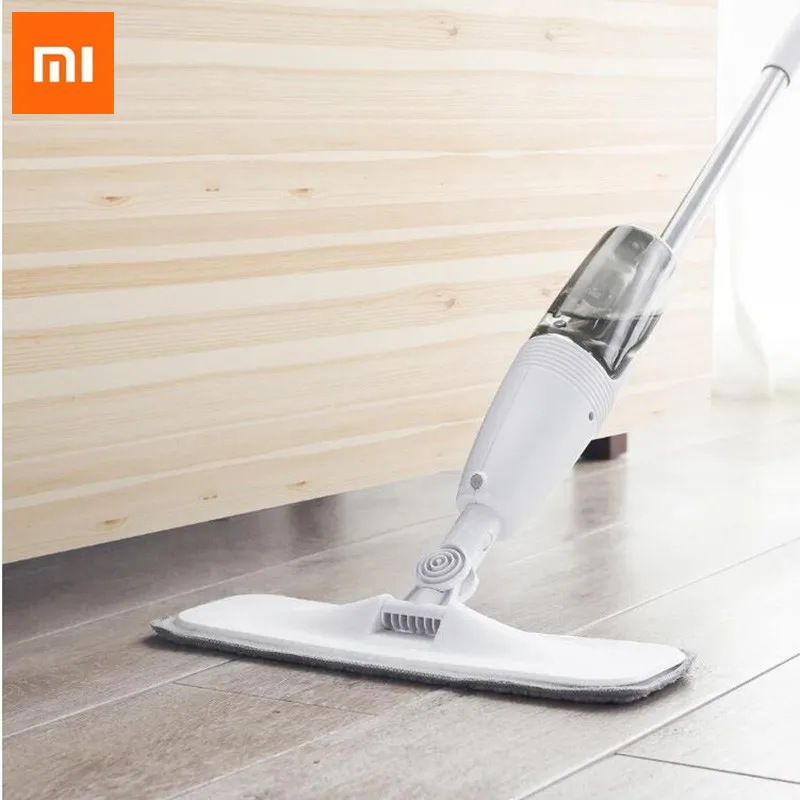 Xiaomi Mijia Deerma умная вода спрей Швабра 360 Вращающийся чистой тканью головка с изображением деревянного пола и Керамика плитка Швабра Химчистка инструменты H30