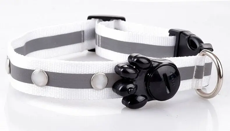 

D14 2.5cm width nylon lights with light-emitting LED pet collar dog collar