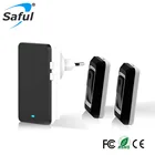 Беспроводной дверной звонок со штекером EUUSAUUS, Водонепроницаемый дверной звонок с 2 наружными передатчиками + 1 беспроводной дверной звонок в помещении