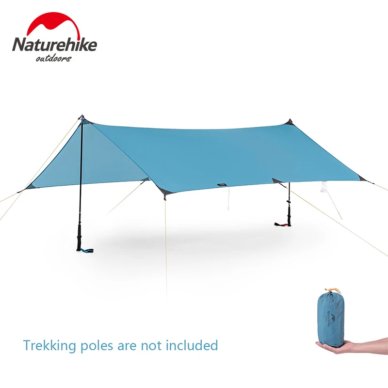 저렴한 네이처하이크 야외 휴대용 태양 쉼터 초경량 그늘 천막 텐트 캠핑 방수 캐노피 배낭 하이킹