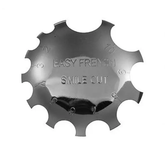 

Wholesale100pcs/lot Edge Smile Cut Line Trimmer Easy French Nail Stainless Steel Model Easy French Nail Template Manicure Tools