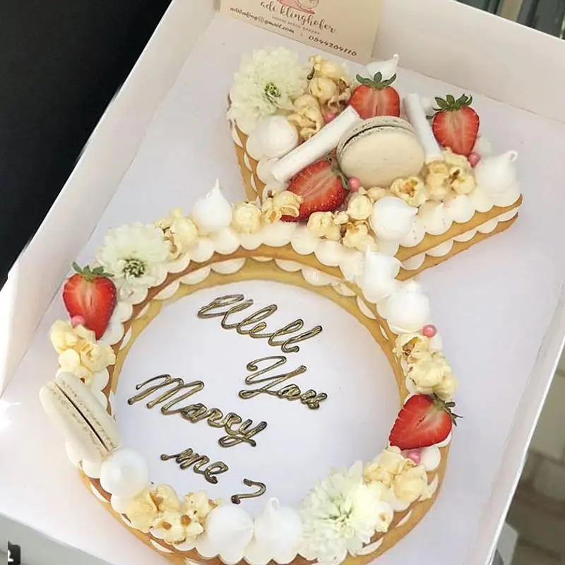 1 шт. кольцо с бриллиантом Форма пресс форма для торта пирожного печенья Fondant