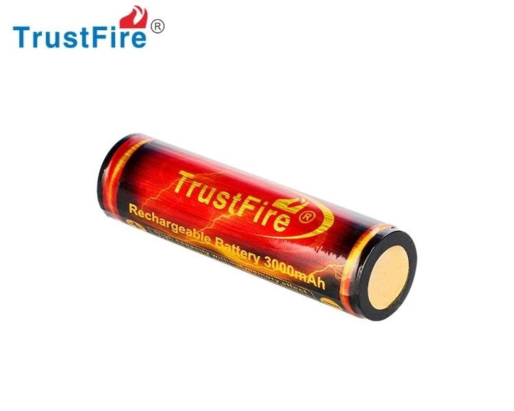 2 шт. TrustFire 100% оригинальный 18650 аккумулятор 3 7 в 3000 мач PCB перезаряжаемые батареи с