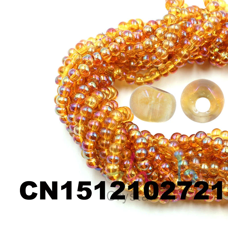 Модные ювелирные изделия 100 шт. Покрытие Кристалл loose beads 6 мм боковое отверстие