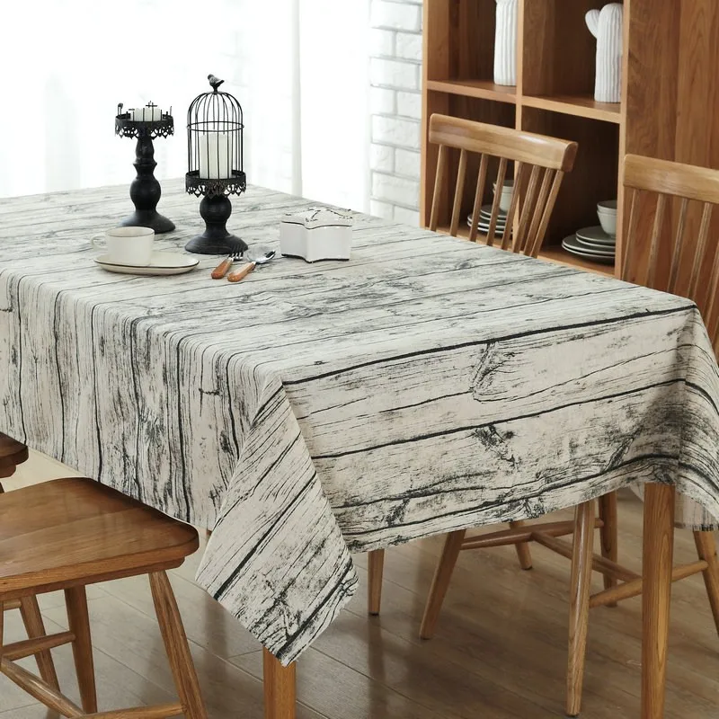 Retro wood grain LOVRTRAL, Ретро стиль, с принтом под дерево, хлопковые простыни, полотенце, стол, рис, хлопок, лен, скатерть, декоративное покрытие, для кухни, для дома, Decoratio - Цвет: Retro wood grain