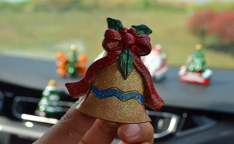 Рождественский освежитель воздуха, автомобильный орнамент, Санта-Клаус, маленькое дерево, украшения, воздушный выход, духи, Клипса-диффузор, твердые автомобильные аксессуары