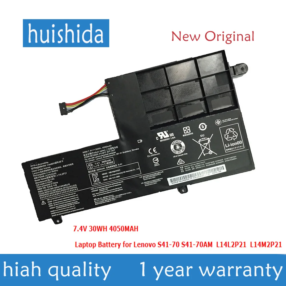 7 4 В 30wh L14L2P21 l14m2p21 новый оригинальный аккумулятор для ноутбука Lenovo Yoga 500-14isk s41-70 s41-75