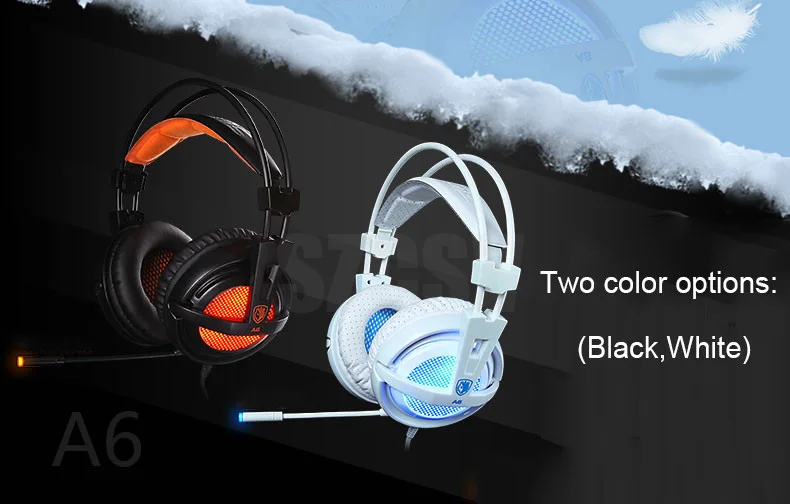 SADES A6 USB 7,1 стерео проводные Игровые наушники, игровая гарнитура с микрофоном, голосовое управление для ноутбука, компьютера, геймера