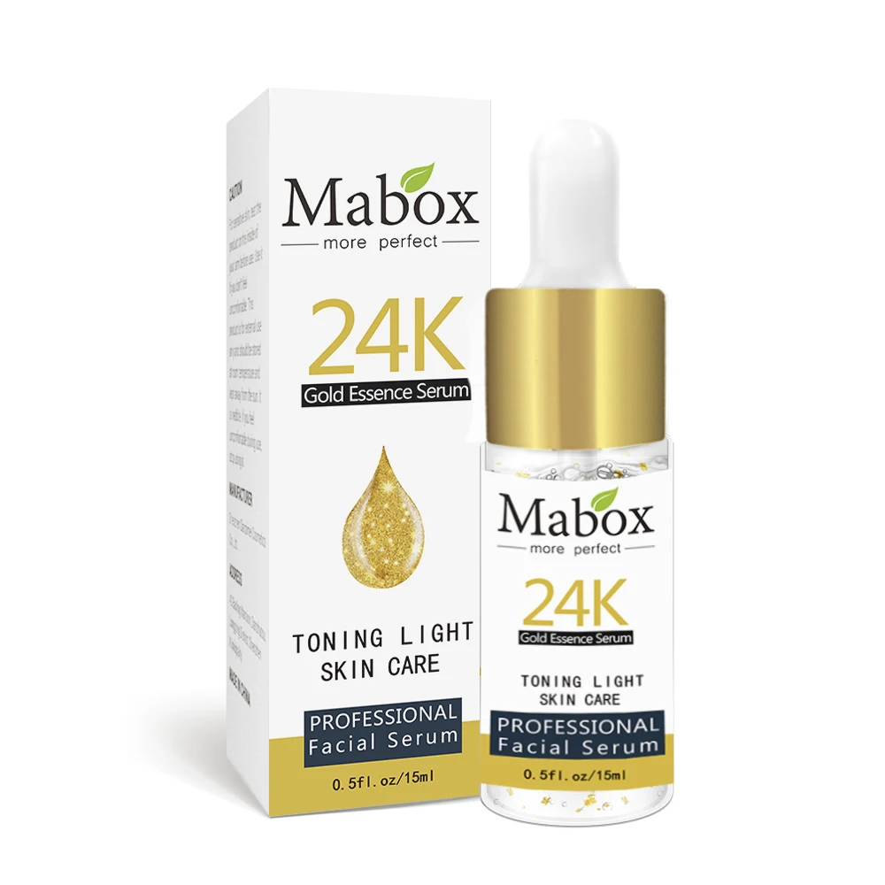 Mabox витамин C сыворотка+ шесть пептидов 24 К к золото Гиалуроновая кислота акне лечебный уход за кожей Ремонт Отбеливание против отбеливания Winkles