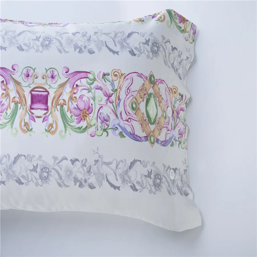 abbiemao Egyptian cotton satin weave high-grade bedding sets Euramerican style coverlet King Queen size | Дом и сад