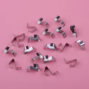 Серебряный 20 шт тон металлический положительный отрицательный преобразователь пружинная Контактная Пластина для батареи AAA